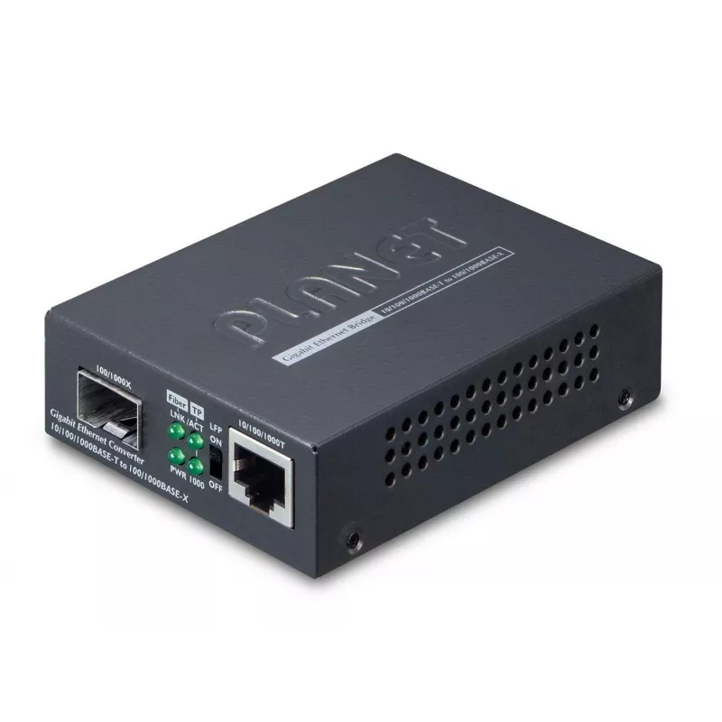 PLANET GT805A convertitore di rete 1000 Mbit/s multimodale nero