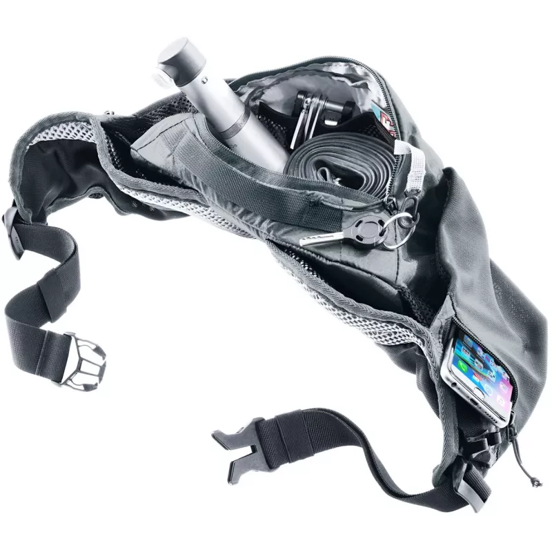 Marsupio DEUTER Pulse 3 compatibile con reni, cintura regolabile, 3 L, grafite, 330 g