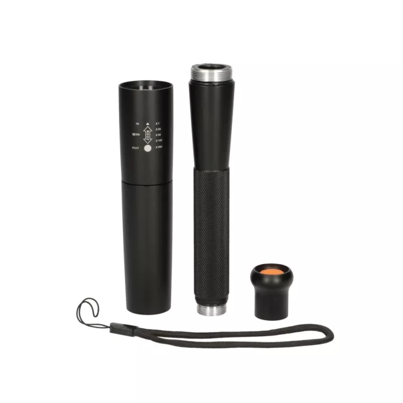 Torcia portatile Extralink EX.30851, LED SMD 10W, corpo in alluminio, AA 1,5 V, 290×30×30 mm, nero