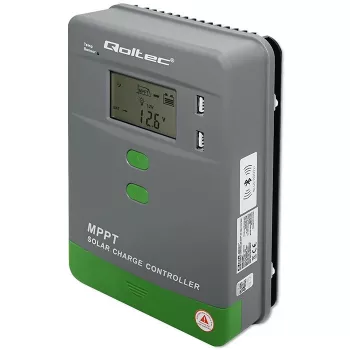 Regolatore di carica solare MPPT QOLTEC 53662 con sensore di temperatura