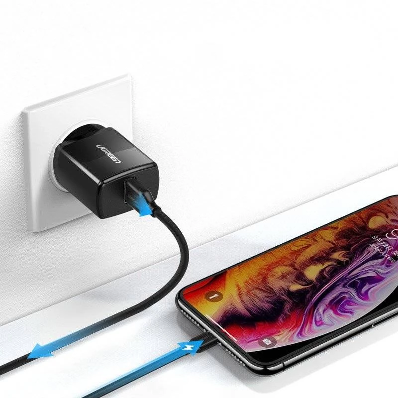 Ugreen caricabatterie da rete USB 2.1A (nero)