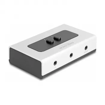 Switch audio DeLOCK 88061 nero grigio 3,5 mm ingresso uscita