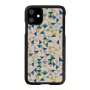 Custodia per cellulare man and wood per iPhone 11 — triangolo blu su nero, guscio rigido protettivo