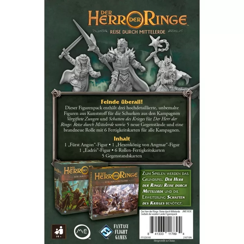 Asmodee Il Signore degli Anelli: Viaggi nella Terra di Mezzo - Flagelli delle Terre Desolate espansione