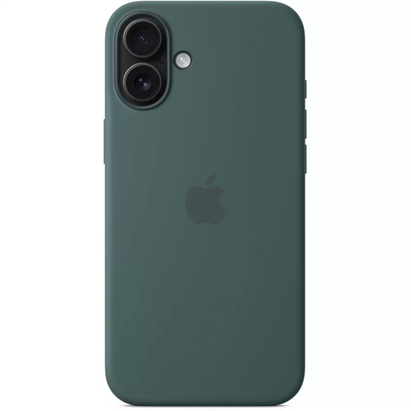 Apple iPhone 16 Plus Custodia in silicone compatibile MagSafe – Verde oceano