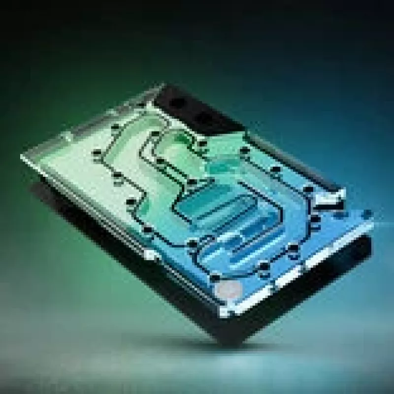 Waterblock GPU ek water blocks EK-Quantum Vector³ FE RTX 5090 — top in acrilico