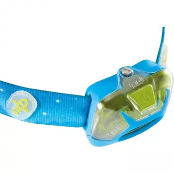 Petzl TIKKID - Lampada frontale - blu - IPX4 - CE - CPSIA - 4 lm - 30 lm