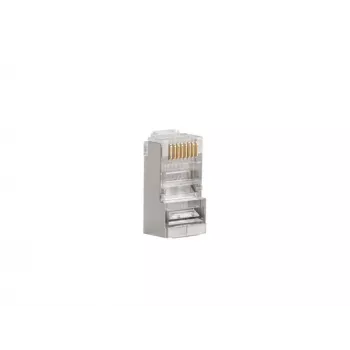 Lanberg PLS-5000 connettore per fili RJ-45 acciaio inox - trasparente (PLS-5000)