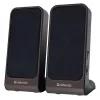 Diffusori DEFENDER SPK-225 2.0 con filo, 4 W RMS, USB/DC 5 V, 3,5 mm, nero