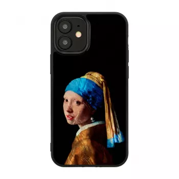 Custodia iKins per Apple iPhone 12 mini – design: La ragazza con l'orecchino di perla