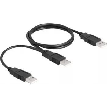 Cavo USB DeLOCK 2.0 Type-A su 2 x Type-A 70 cm nero