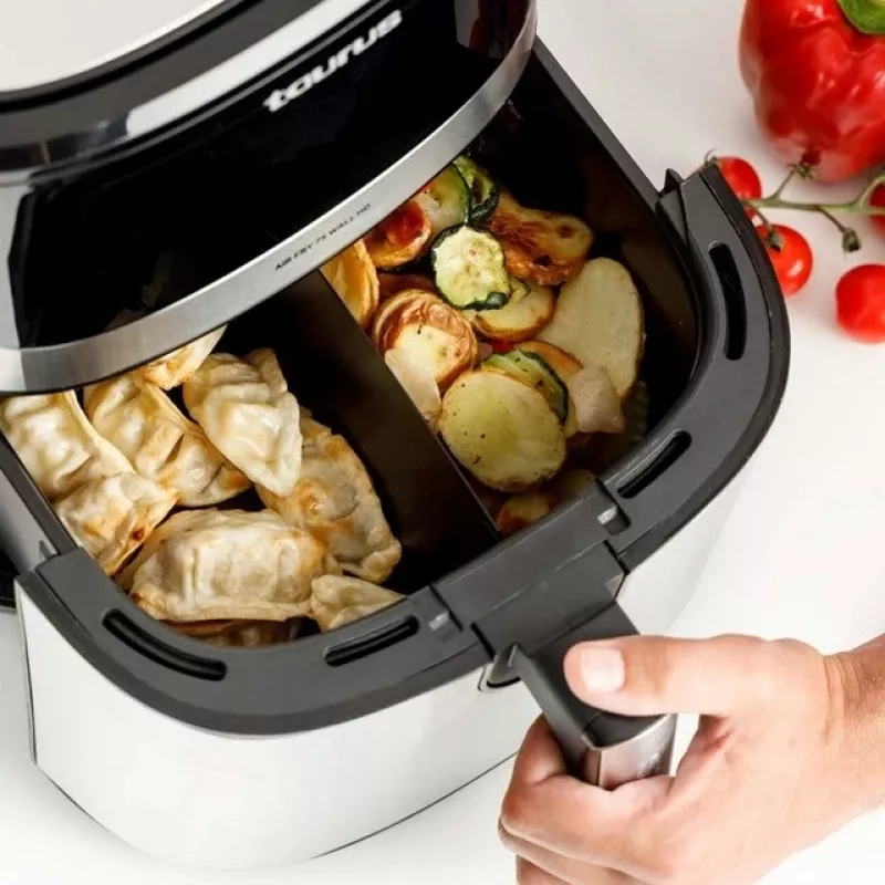 Friggitrice ad aria Taurus Air Fry 7S 1600W 6,5L, acciaio inox, 8 programmi, 80–200°C, comandi touch