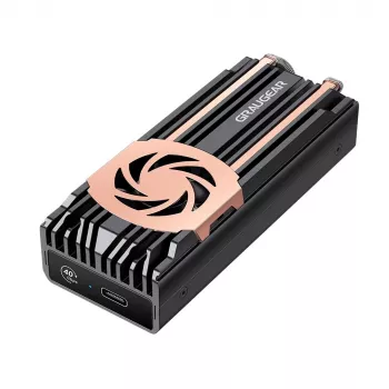 Case per SSD GrauGear G-M2U4-40G-F — M.2, 1 unità, USB4 Gen4, 40 Gbit/s, alluminio, nero