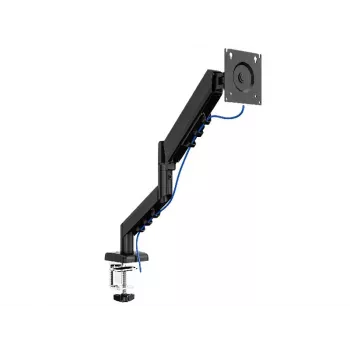 Supporto monitor TRACER Pivot Master TRAUCH47659 — regolabile in altezza, inclinabile/girevole, VESA 100×100, fino a 9 kg, per schermi 13–32 pollici, montaggio da tavolo, nero