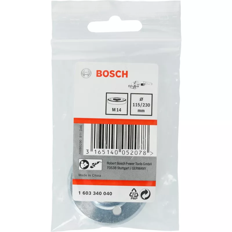 Bosch Dadi di sicurezza, dado con flangia, Bosch, argento, metallo