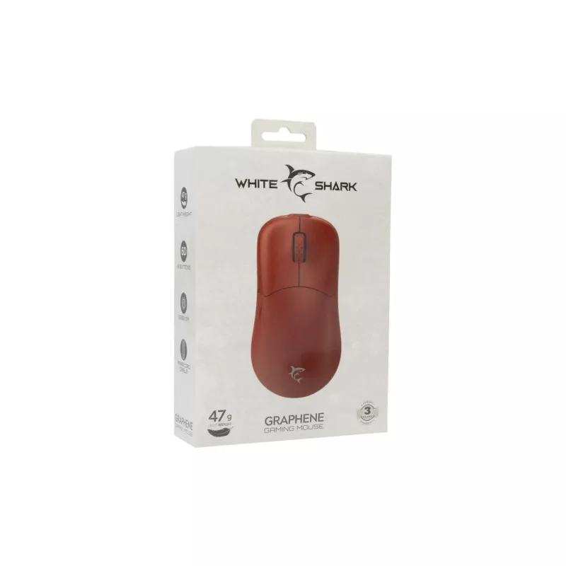 Mouse White Shark GM-5014 Graphene rosso USB