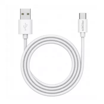 PEDEA cavo di ricarica rapida e dati USB-A/USB-C®, 1m, bianco (60040121)