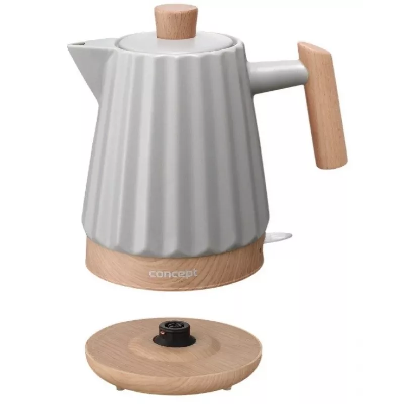 Bollitore in ceramica Concept RK0091 1,5 l grigio chiaro