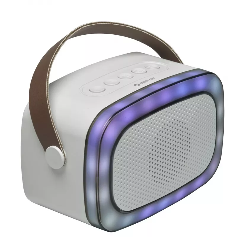 Denver BTM-610 altoparlante portatile bianco