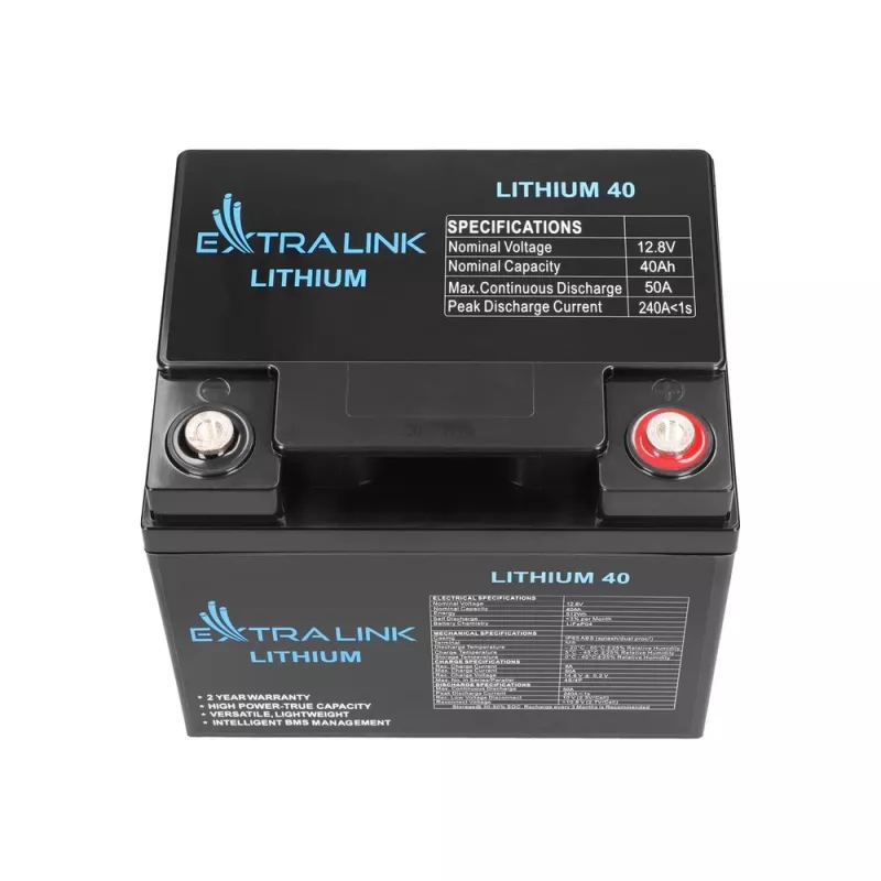Accumulatore Extralink LiFePO4 40AH 12,8 V BMS batteria 40000 mAh