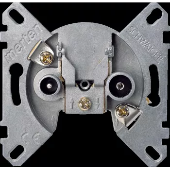 Merten 466098 Presa antenna passante CATV/SAT, a 2 vie