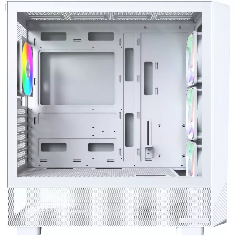 Case PC Montech X5 Midi Tower bianco ATX 3 ventole da 140 mm