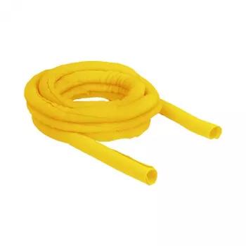 Guaina intrecciata DeLOCK autochiudente resistente al calore 5 m x 19 mm giallo