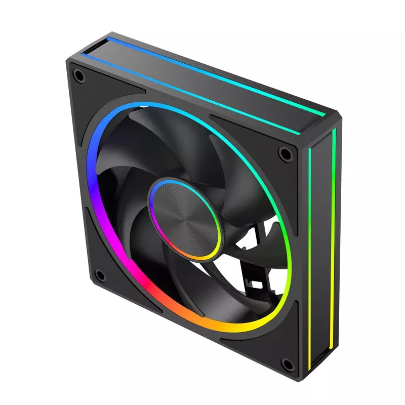 Ventola per case MODECOM VOLCANO LOOP 120 ARGB, 120 mm, PWM, 400–1400 giri/min, nero