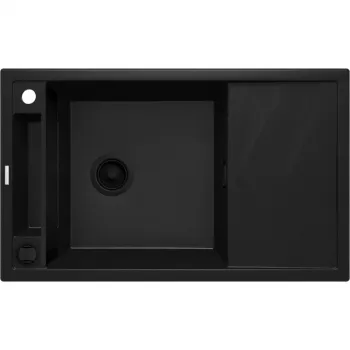 Lavello da cucina deante ZRM_N113 1 vasca granito magnetico con scolo