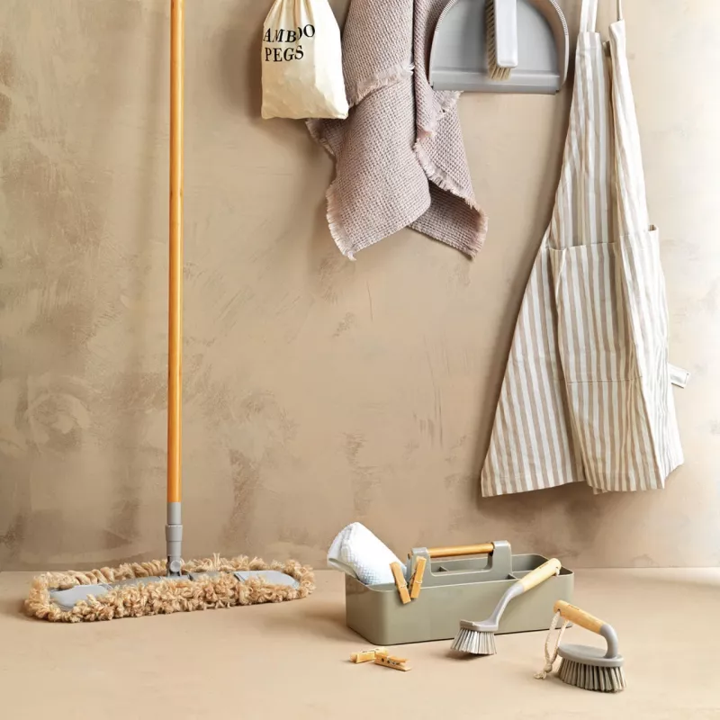 Mop piatto Salter LASAL71441WPK6EU7 grigio FSC 100% – testina mop piatta, lavabile riutilizzabile