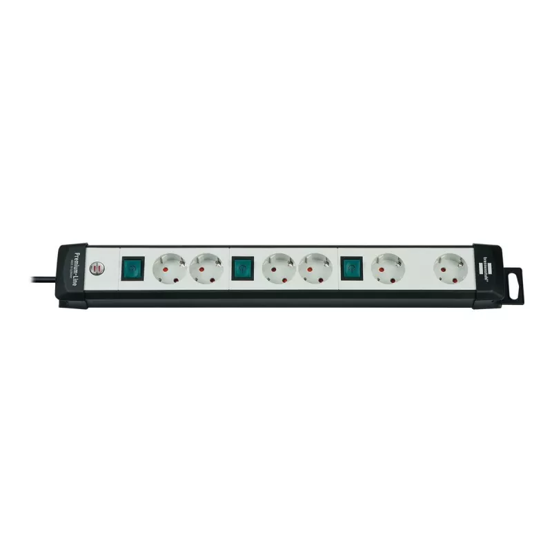 Prolunga elettrica Brennenstuhl 1951560600 3 m 6 prese AC nero grigio