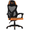 Sedia gaming CANYON Wave MCH02 — schienale in mesh, design ergonomico, nero/arancione
