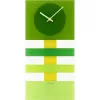 NeXtime orologio da parete 2855gn Bold Stripes, 19 x 38 cm, da parete, verde