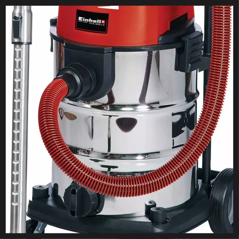 Einhell TE-VC 36/30 Li S-Solo aspiratore a batteria solidi e liquidi, 30 l
