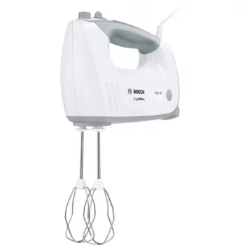 Frullatore a mano Bosch MFQ36400 — 450 W, 5 velocità, turbo, cavo 1,3 m, grigio/bianco