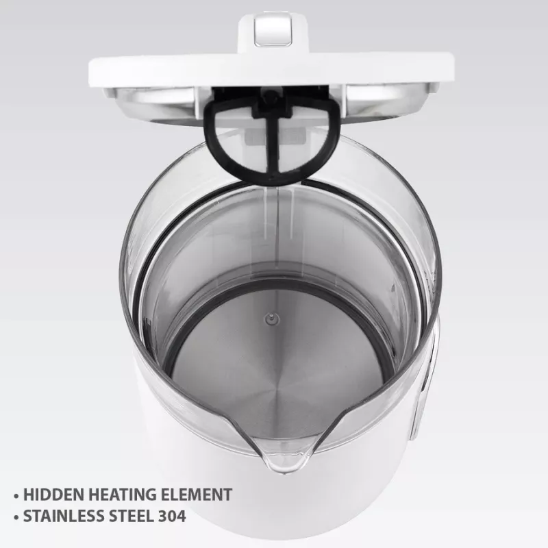 Bollitore elettrico Maestro MR-023-WHITE, capacità 1,7 L, potenza 2220 W
