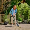Gardena 14820-55 EasyWeed 1800/18V P4A solo spazzola per fughe a batteria, rimuovi erbacce, senza batteria e caricabatterie, grigio/turchese