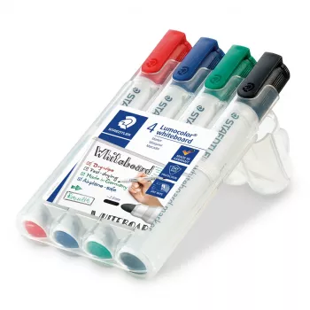 Pennarello Staedtler 351 B punta a scalpello nero blu verde rosso