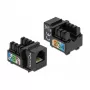 Modulo keystone DeLOCK 86468 piatto nero RJ-12