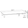 ROLINE - Supporto - per display LCD - Metallo, Vetro