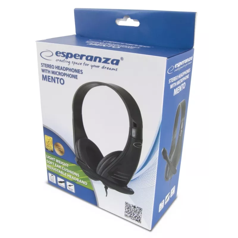 Esperanza EH209K Cuffie/headset con archetto nero