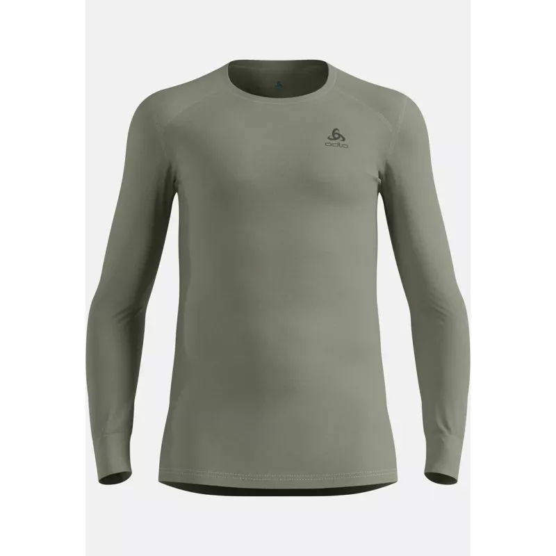 ODLO BL TOP girocollo manica lunga ACTIVE WARM intimo termico a manica lunga, taglia M, grigio