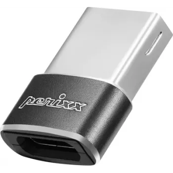 Perixx adattatore USB 2.0 [1x connettore maschio USB 2.0 A - 1x connettore femmina USB 2.0 C] PERIPRO-408 (12128)