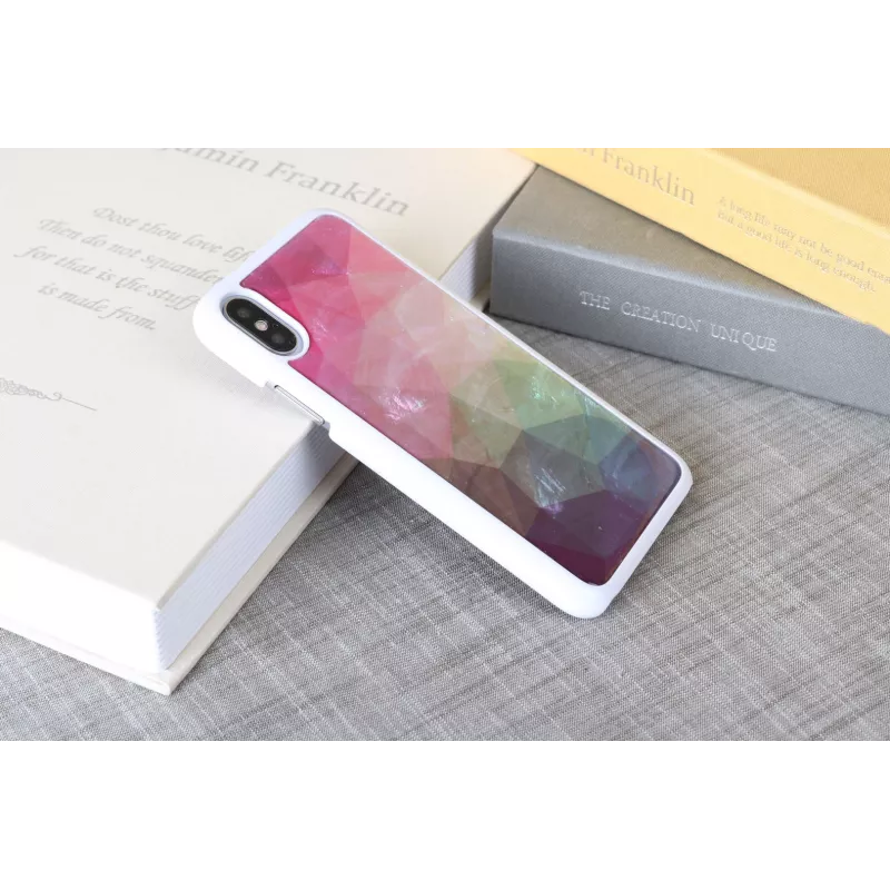 iKins Water Flower custodia per iPhone XS/X, bianca, K1690H