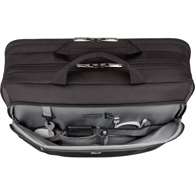 Borsa porta laptop Wenger XE Brief 17 – adatta per laptop da 17 pollici, scomparto tablet, nero