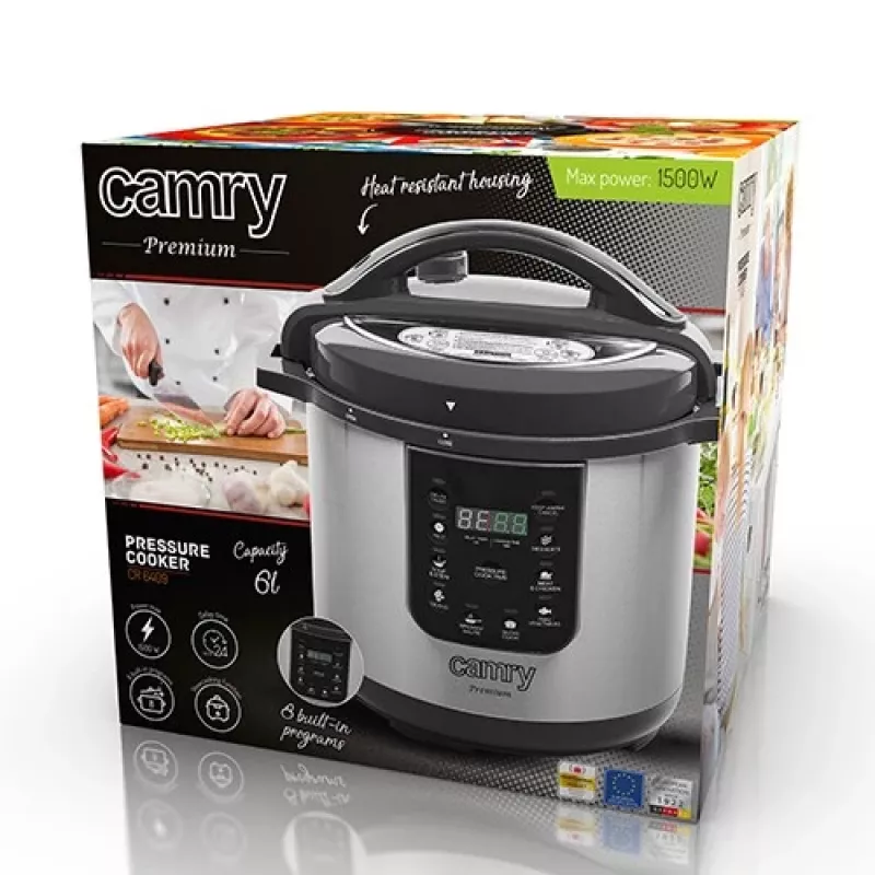 Camry CR 6409 multicooker 6 L 1000 W nero, acciaio inox