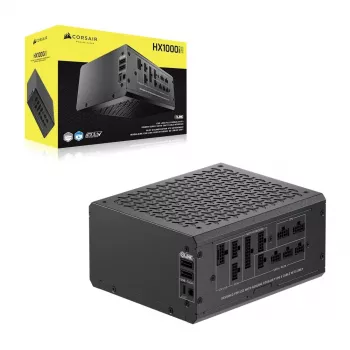 Alimentatore CORSAIR HX1000i 1000 W, 24-Pin-ATX, 80 PLUS Platinum, ventola 140 mm, ATX nero