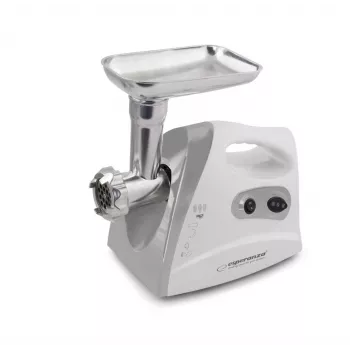 Tritacarne elettrico ESPERANZA EKM012E 600 W, grigio, 2,6 kg, marcia indietro, cornetto per salsicce, preparatore kebbe