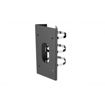 Hikvision DS-1475ZJ-SUS supporto verticale per palo, nero, acciaio inox