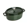 Staub La Cocotte 33 cm tegame ovale in ghisa, verde basilico
